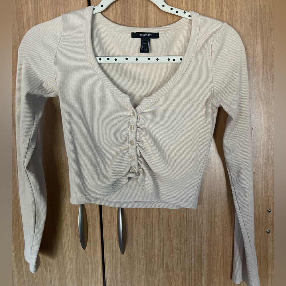 White button up long sleeve